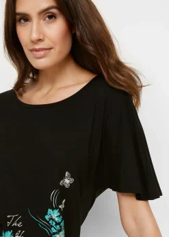 T-shirt à encolure bateau, mi-manches