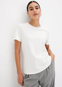 T-shirt à finitions en maille et fil brillant