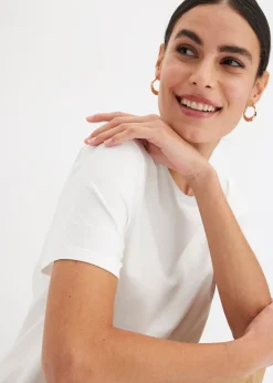 T-shirt à finitions en maille et fil brillant