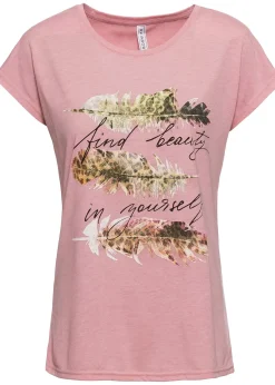 T-shirt à imprimé brillant