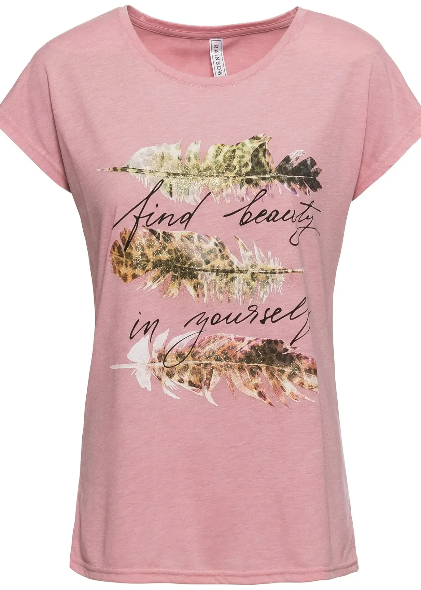 T-shirt à imprimé brillant