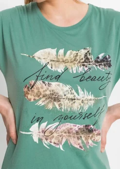 T-shirt à imprimé brillant