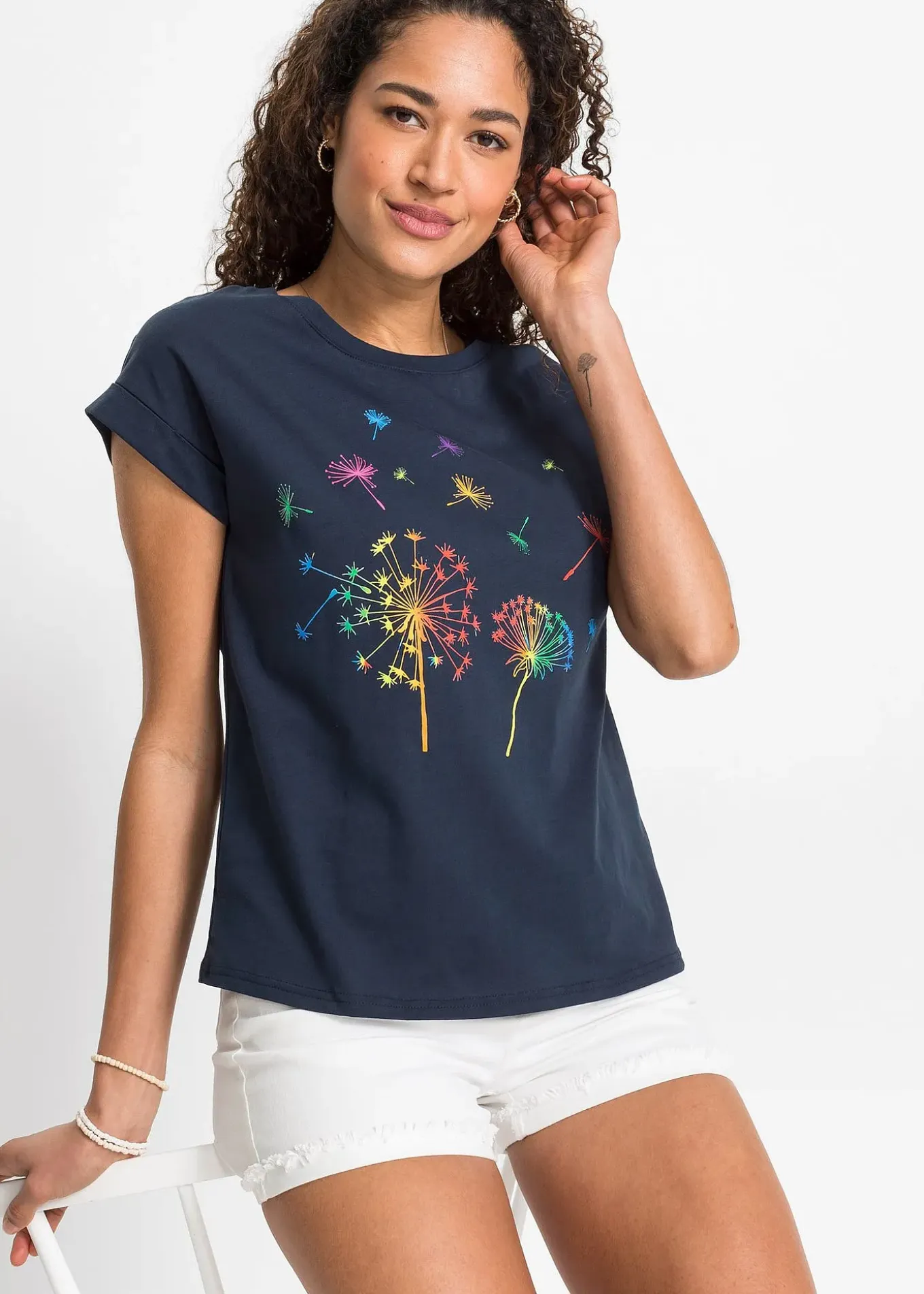 T-shirt à imprimé floral