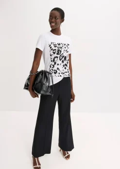 T-shirt à imprimé léopard