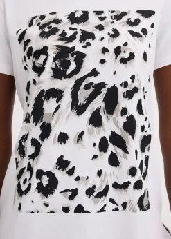 T-shirt à imprimé léopard