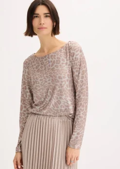 T-shirt à imprimé léopard brillant