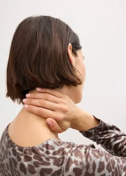 T-shirt à imprimé léopard brillant