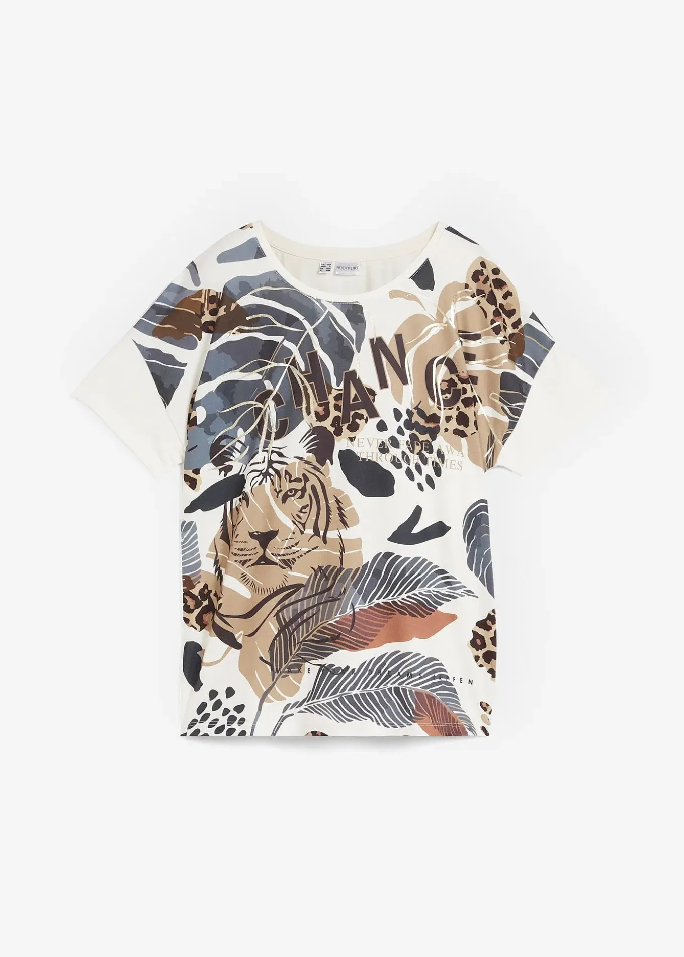 T-shirt à imprimé métallique