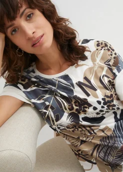 T-shirt à imprimé métallique