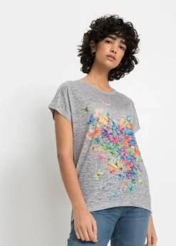 T-shirt à imprimé papillon