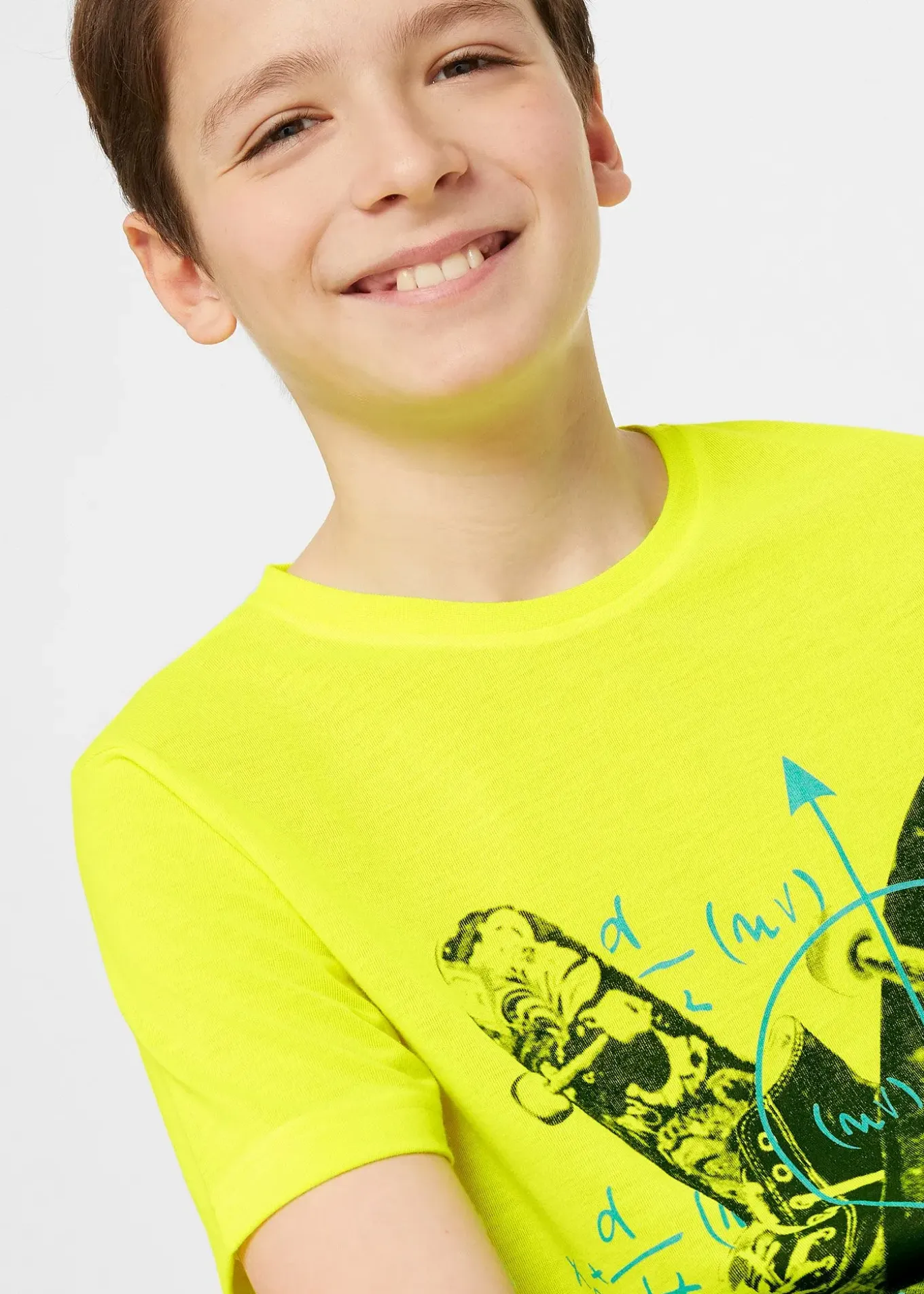 T-shirt à imprimé skater