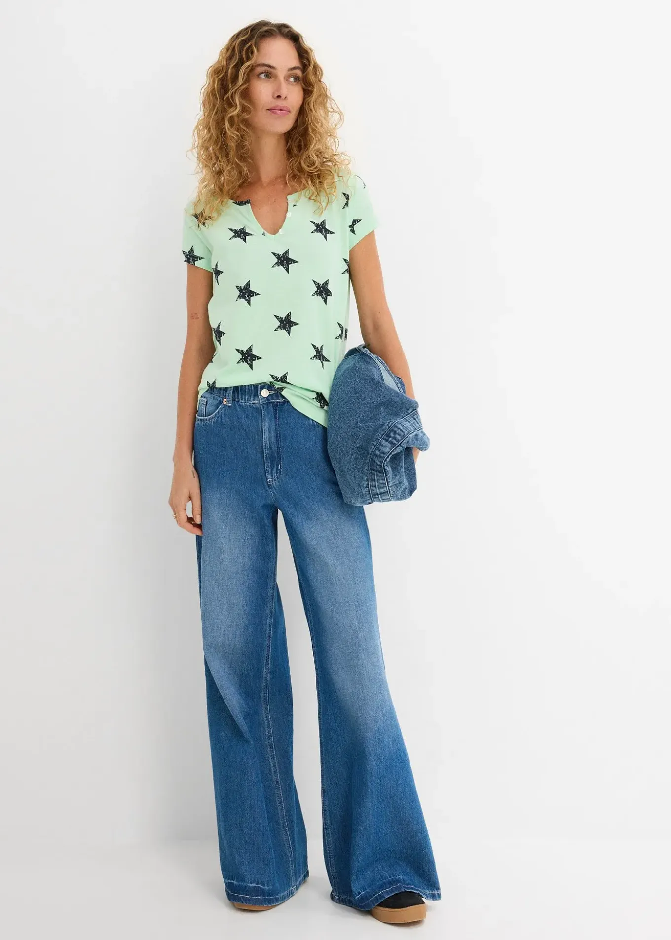 T-shirt à imprimé étoiles