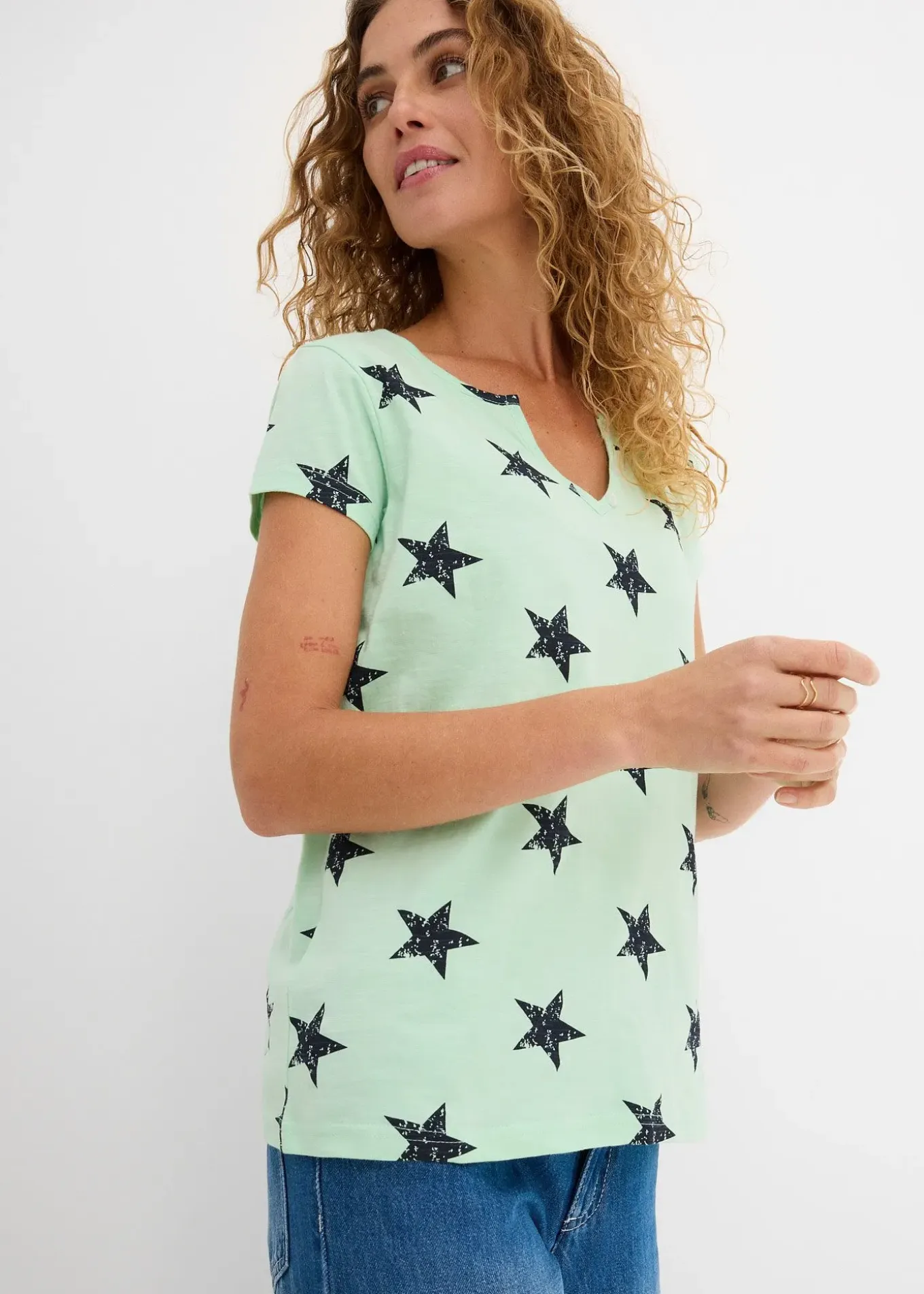 T-shirt à imprimé étoiles