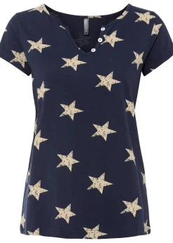 T-shirt à imprimé étoiles