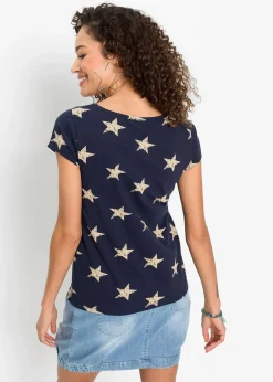 T-shirt à imprimé étoiles