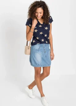 T-shirt à imprimé étoiles