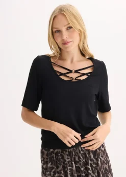 T-shirt à lanières croisées