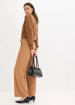 T-shirt à lavallière en satin