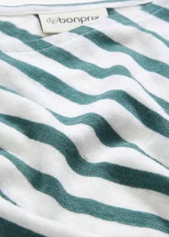 T-shirt 100% lin à manches chauve-souris