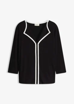 T-shirt à liseré contrastant