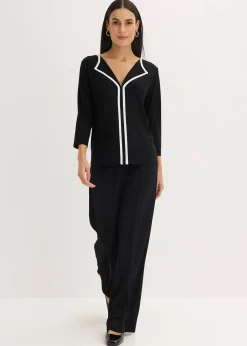 T-shirt à liseré contrastant