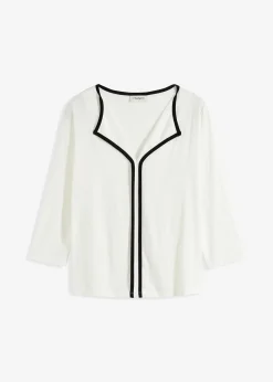 T-shirt à liseré contrastant