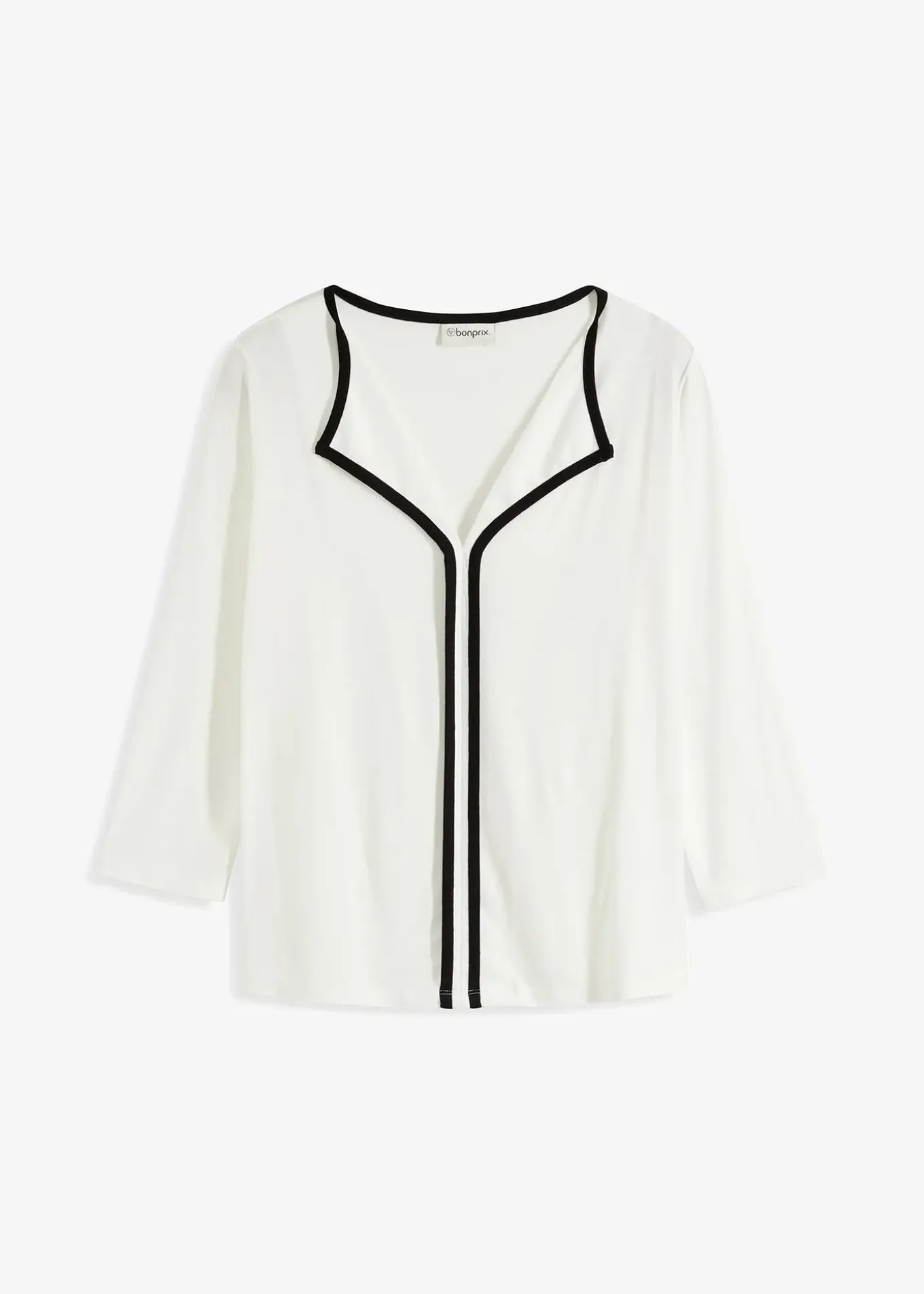 T-shirt à liseré contrastant