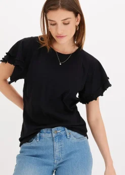 T-shirt à manches fantaisie