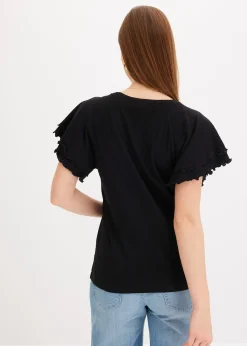 T-shirt à manches fantaisie