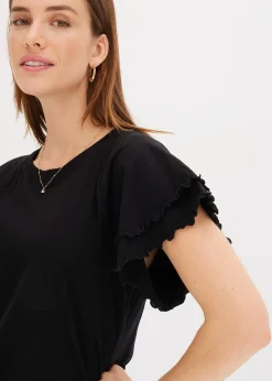 T-shirt à manches fantaisie