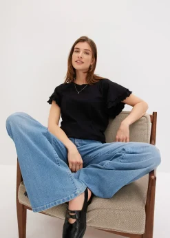 T-shirt à manches fantaisie