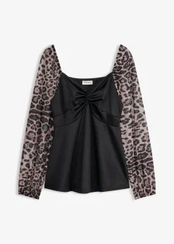 T-shirt à manches longues en mesh