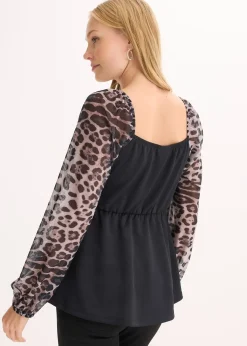 T-shirt à manches longues en mesh