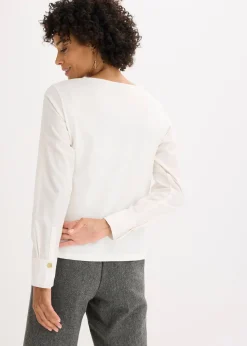 T-shirt à manches longues en popeline