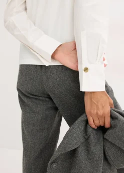 T-shirt à manches longues en popeline