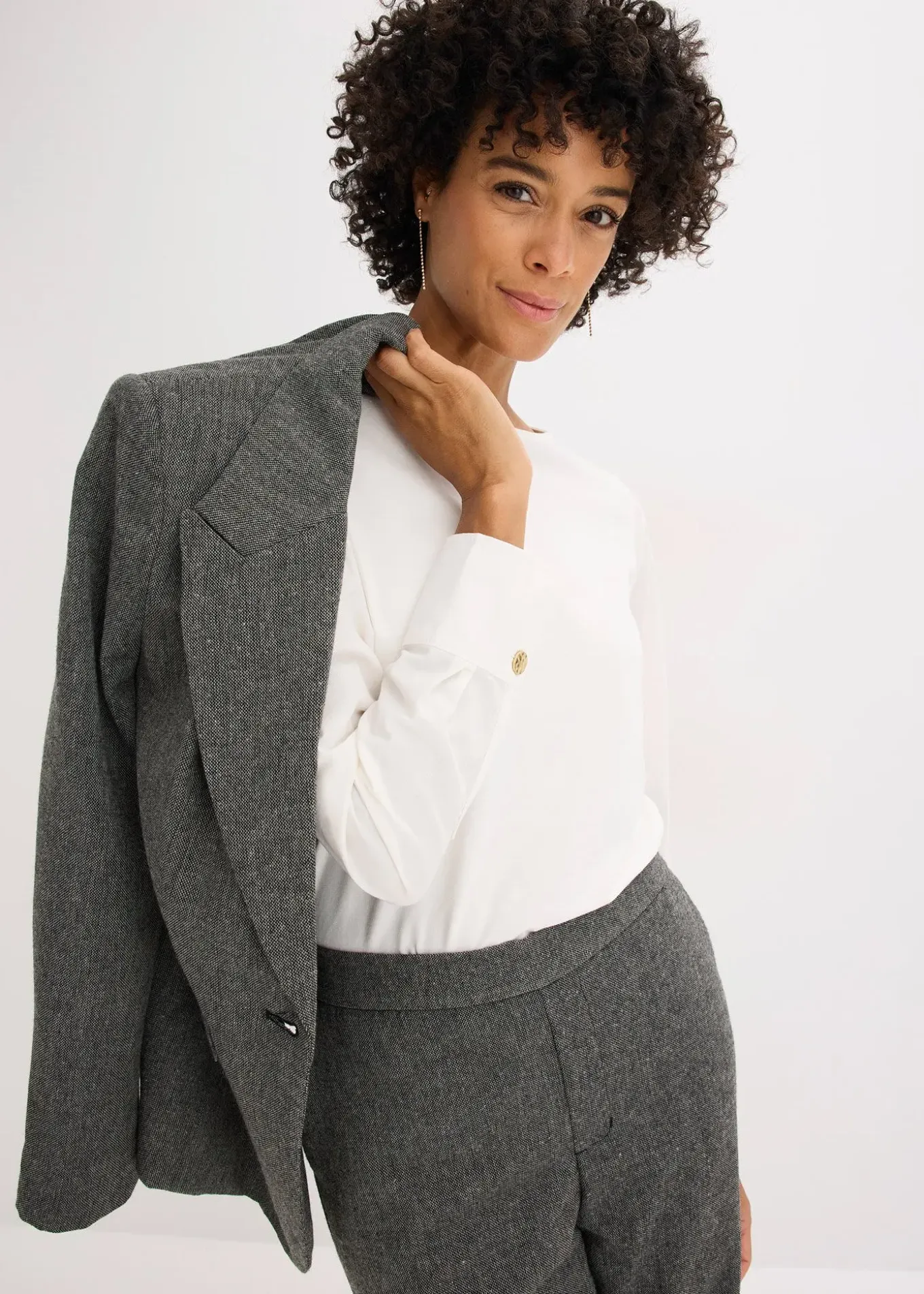 T-shirt à manches longues en popeline