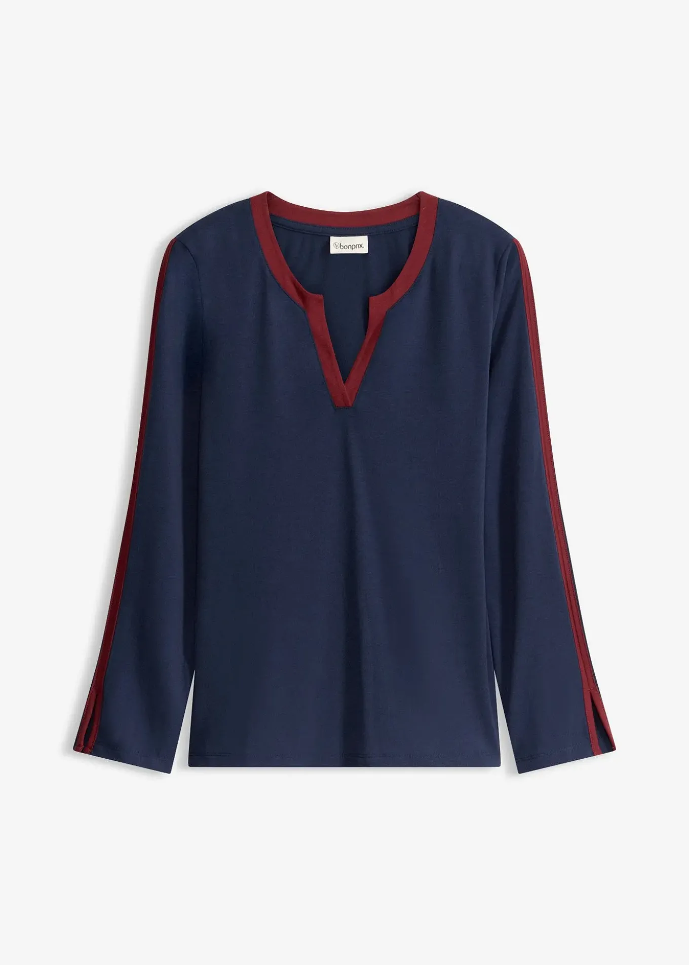 T-shirt à manches longues fendues