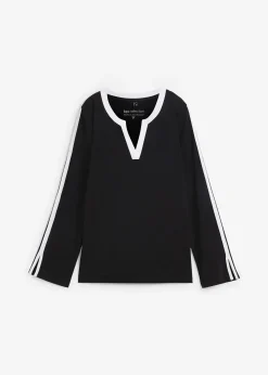 T-shirt à manches longues fendues