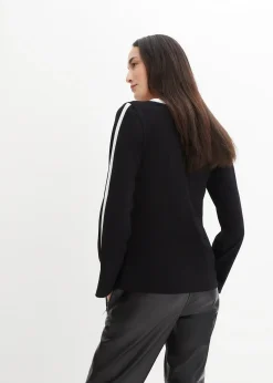 T-shirt à manches longues fendues