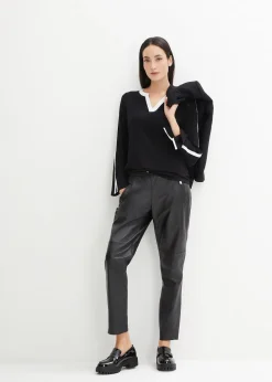 T-shirt à manches longues fendues