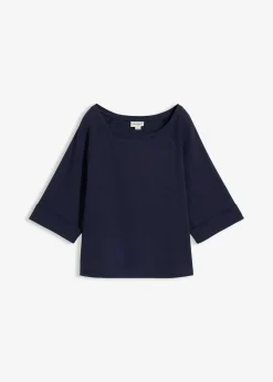 T-shirt à manches raglan en coton épais