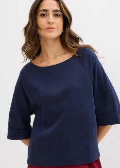 T-shirt à manches raglan en coton épais