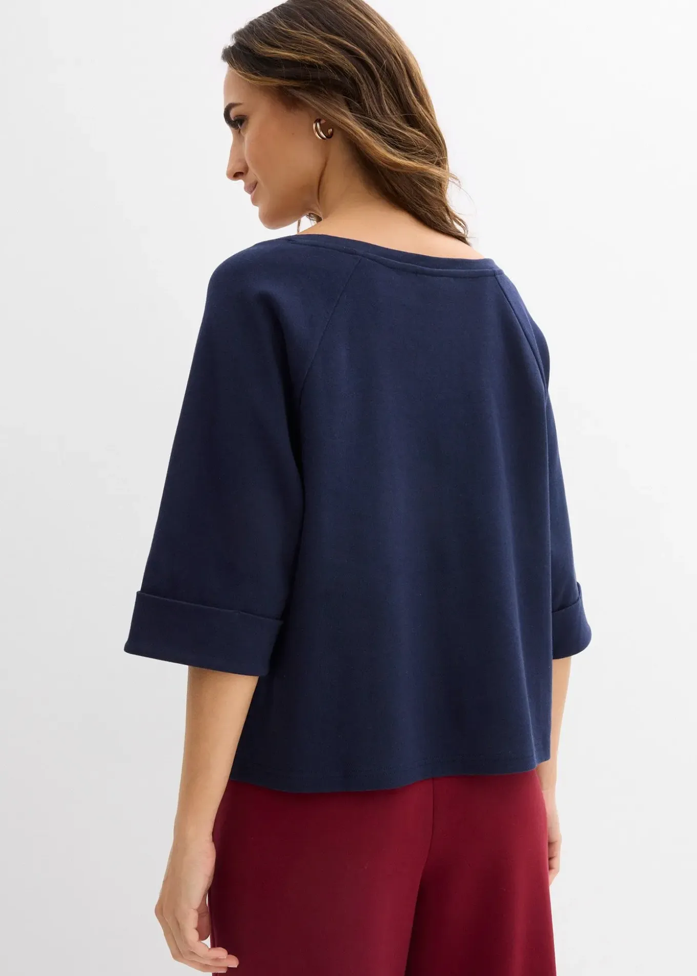 T-shirt à manches raglan en coton épais