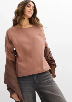 T-shirt à manches raglan en coton épais