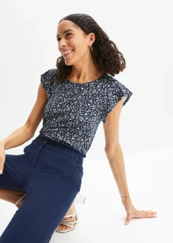 T-shirt à manches volantées