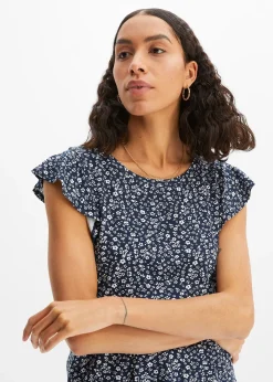 T-shirt à manches volantées