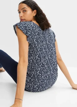 T-shirt à manches volantées