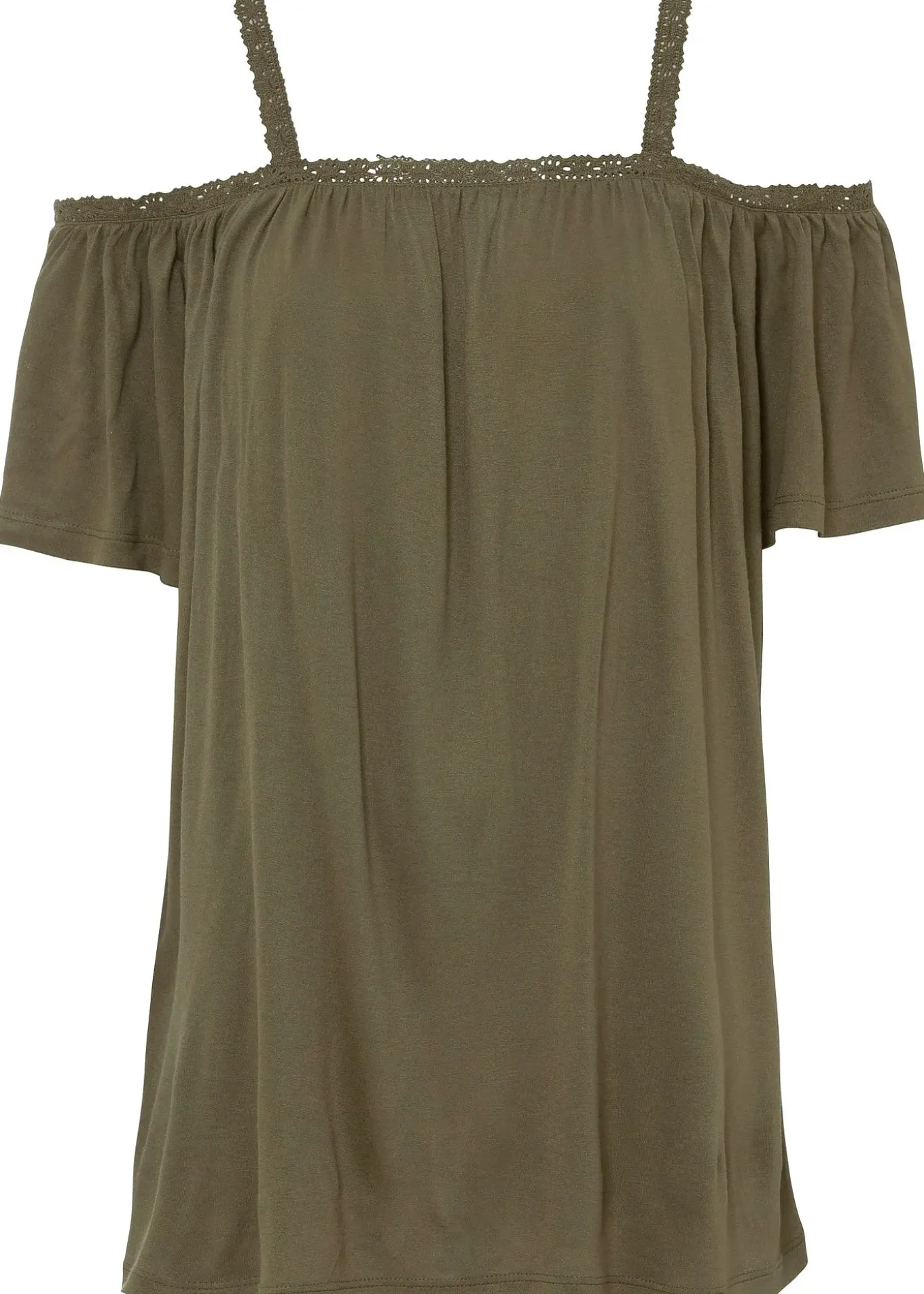 T-shirt à épaules dénudées en viscose douce