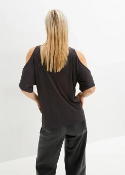 T-shirt à épaules dénudées en viscose