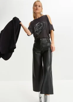 T-shirt à épaules dénudées en viscose